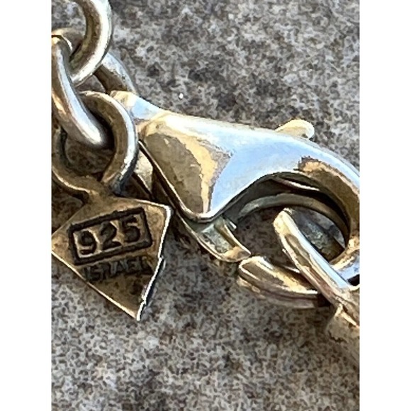 925 Silpada Necklace Flower Hammered Oxidized Pendant Black Leather ? Cord 16” - Picture 5 of 11